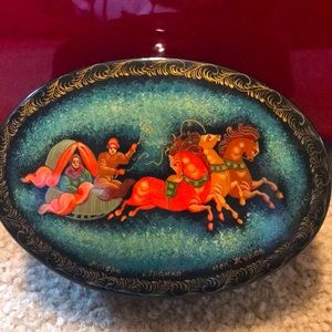 Handmade Genuine Russian Lacquer Box
